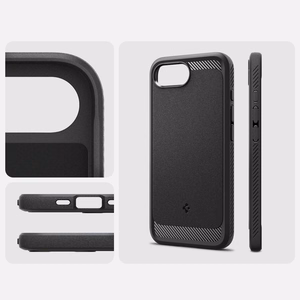 Spigen Core Armor Mag MagSafe Suojakuori iPhone 16E:lle - Mattamusta