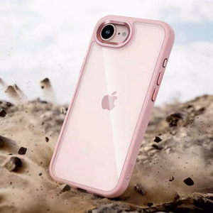 Tech-Protect Magmat -suojakuori iPhone 16e / 17e:lle - läpinäkyvä vaaleanpunainen