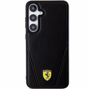 Ferrari Hot Stamp V Lines MagSafe suojakuori Samsung Galaxy S24+:lle - musta