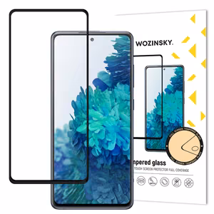 Wozinsky karkaistu lasi Full Glue Super Tough näytönsuoja Full Coveraged kehyksen kanssa Case Friendly Samsung Galaxy S20 FE musta