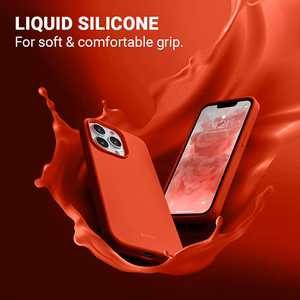 Crong Color Cover suojakuori iPhone 13 Pro Max -laitteelle, punainen