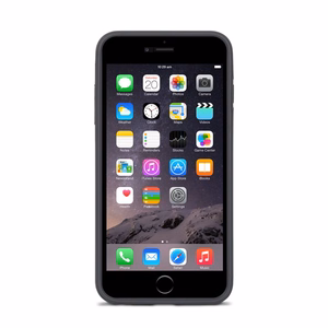 Moshi iGlaze Napa hybrid case with vegan-leather back for iPhone 6s Plus / 6 Plus, Midnight Blue