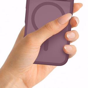 Viininpunainen 3mk Misty MagCase Deep Cherry -suojakuori iPhone 17 Pro / 18 Pro -puhelimille