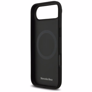 Mercedes Nahkainen Large Laurel Leave MagSafe Suojakuori iPhone Air:lle - musta