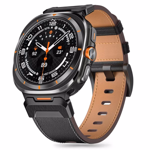 Tech-Protect Delta Pro Samsung Galaxy Watch Ultra (47 mm) Nahkainen Hihna Musta
