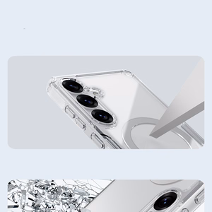 Nillkin Nature TPU Pro Magneettinen Suojakuori MagSafe-tuella Samsung S25:lle - valkoinen