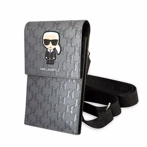 Karl Lagerfeld Ikonik Karl Monogram Patch laukku - hopeinen