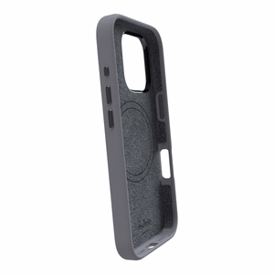 Puro Icon Mag Pro MagSafe Silikoninen Suojakuori iPhone 16 Pro Maxille - tummanharmaa