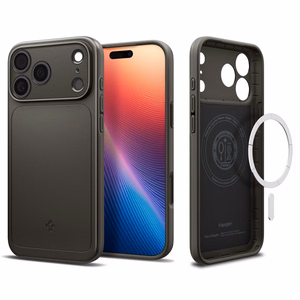 Spigen Thin Fit Mag Magsafe Suojakuori iPhone 17 Pro:lle Gunmetal