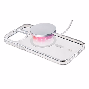 Cellularline Gloss Mag suojakuori iPhone 15 Pro Max -laitteelle, MagSafe-yhteensopiva, läpinäkyvä