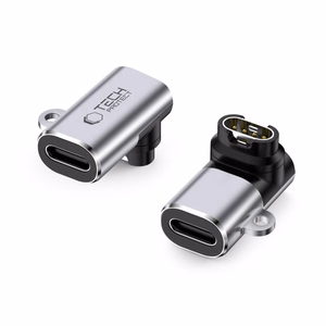 Tech-Protect Ultraboost USB-C Angle Adapter for Garmin Watch - Gray
