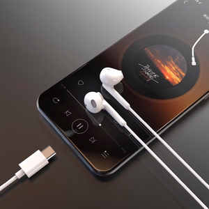Dudao X3C in-ear langalliset USB-C-kuulokkeet 1,2 m - valkoinen
