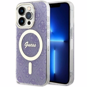 Guess GUHMP14LH4STU iPhone 14 Pro 6.1 violetti/violetti suojakuori 4G MagSafe