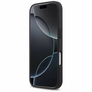 Mercedes Plain Smooth Nahkainen MagSafe Suojakuori iPhone 17 Pro:lle - Musta