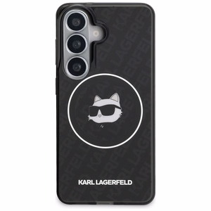Karl Lagerfeld suojakuori IML Repeated Choupette MagSafe Samsung Galaxy S26:lle musta