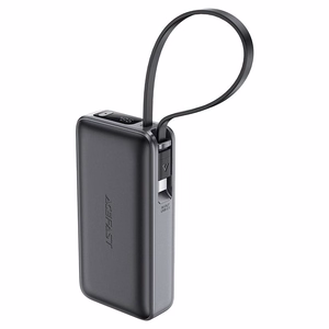 External battery Power Bank Acefast M7-10000 PD30W With Cable 10000mAh black