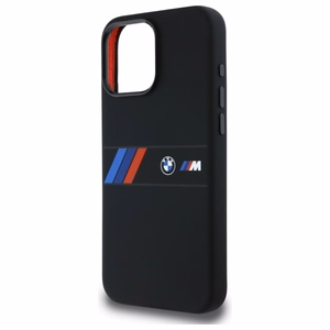 BMW Silikoninen Middle Stripe MagSafe suojakuori iPhone 16 Pro Max:lle - musta
