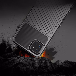 Thunder Case Joustava Kova Rugged Cover TPU asia Samsung Galaxy A22 5G sininen sininen