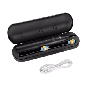 TEESA SONIC 2 -äänihammasharja, musta, 5 tilaa, matkakotelo, USB-C