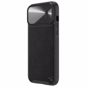 Nillkin CamShield Nahka S Kotelo iPhone 14 Pro Max kotelo kameran suojus musta
