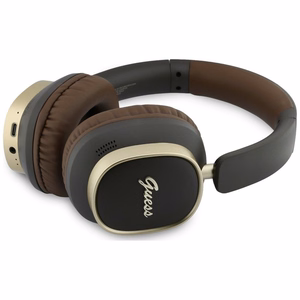 Wireless headphones Guess ENC Rectangle Metal Script brown