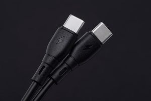 Kaapeli USB C - USB C Blue Star 3A 60W ECO 1 m PJ73-13-3 musta