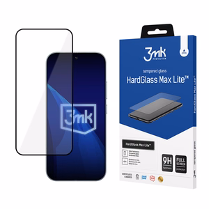 3mk HardGlass Max Lite tempered-glass screen protector for Xiaomi 17 / 17 Pro – black