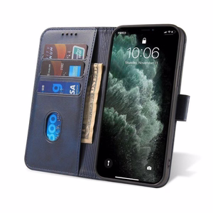 Magneettikotelo tyylikäs kotelo kansi läppä ja jalusta toiminto Samsung Galaxy A03s (166.5) sininen
