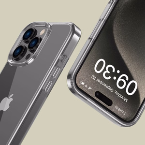 Tech-Protect FlexAir Hybrid Suojakuori iPhone 16 Pro Max:lle - läpinäkyvä