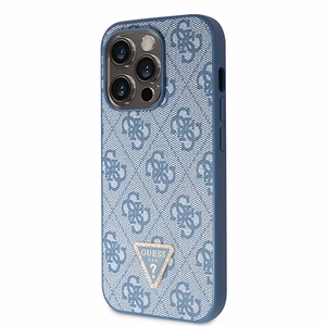 Guess GUHCP14LP4TDSCPB iPhone 14 Pro 6,1 sininen/sininen kovakuori Crossbody 4G Metal Logo