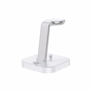Langaton latausasema Hoco CW43 3in1 15W MagSafe-yhteensopiva valkoinen