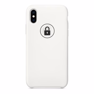 Puhelimen suojakuori Silicone Case iPhone Xs valkoinen (White) alkuperäispakkaus