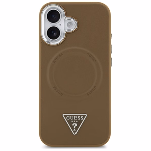 Guess Triangle Logo MagSafe -suojakuori iPhone 17 - ruskea