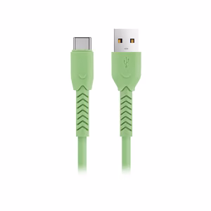 Maxlife MXUC-04 cable USB - USB-C 1,0 m 3A green