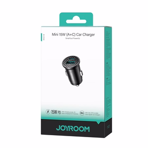 Joyroom JR-CCN16 Mini 15W Autolaturi - musta