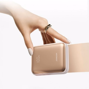 External battery POWER BANK Joyroom (JR-PBF27) 10000mAh (1xType-C; 22.5W) + type-C and lightning cable, gold