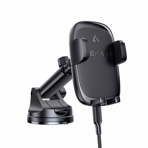 Acefast D49 Car Mount with Wireless Charger for Dashboard - Black