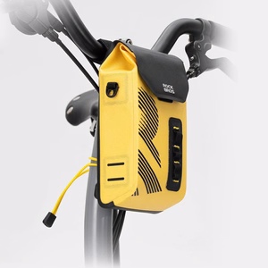 Rockbros AS-160 vedenpitävä polkupyörän ohjaustangon laukku 1.3L - keltainen