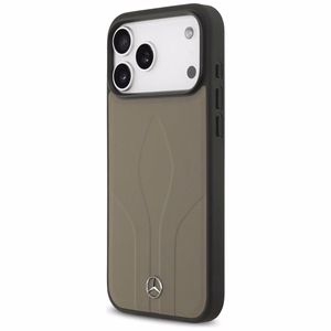 Mercedes Leather The Move MagSafe Suojakuori iPhone 17 Pro Max:lle - Beige