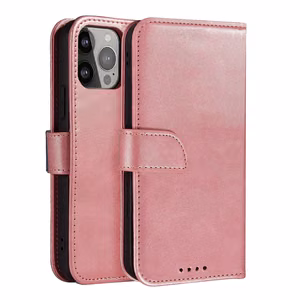 Magnet Suojakuori läpällä Samsung Galaxy S25+ - Vaaleanpunainen