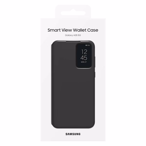 Samsung Smart View Wallet EF-ZA356CBEGWW läppäsuojakuori Samsung Galaxy A35:lle - musta