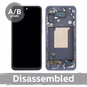 LCD-näyttö yhteensopiva Samsung A556 A55 5G kehyksellä / Lilac / (9.5/10 purettu)