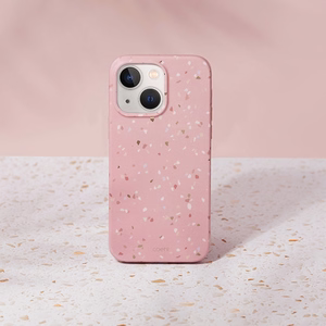 Uniq Coehl Terrazzo kotelo iPhone 14 Plus - vaaleanpunainen