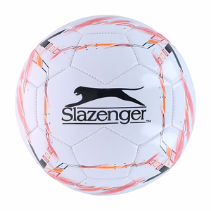 Slazenger-jalkapallo, koko 5, valkoinen / punainen
