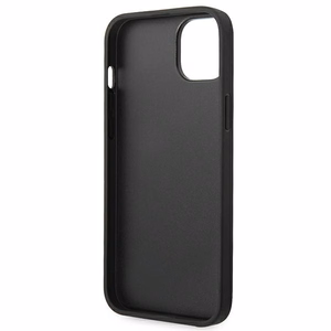 Ferrari FEHCP14MRBUK iPhone 14 Plus 6.7" musta/musta kovakotelo nahkainen leima sivut