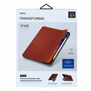 Uniq Transforma Rigor kotelo iPad Air 10.9 (2020) - punainen