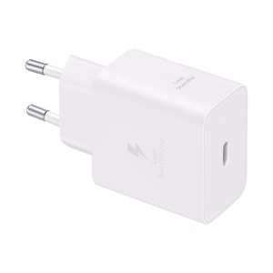 Laturi Samsung EP-T4511XWEGEU 45W USB-C + USB-C / USB-C -kaapeli 1.8 m, valkoinen