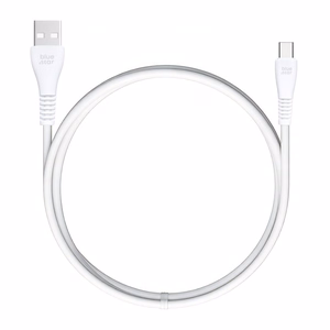 Kaapeli USB A–USB C Blue Star 2A 12W 1 m PJ-DG4-A, valkoinen
