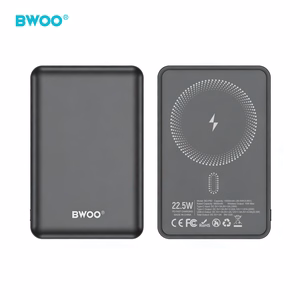 BWOO P82 BO 10000mah 15w power bank wireless charging dark grey