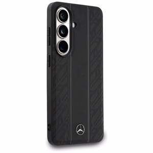 Mercedes Laurel Leaves Vertical Stripes MagSafe suojakuori Samsung Galaxy S26:lle musta